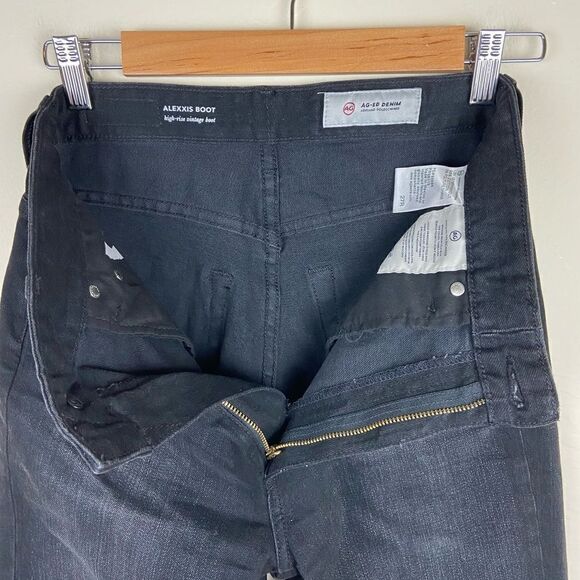AG ‘Alexxis Boot’ High-Rise Vintage Bootcut Jeans - Black - Picture 8 of 8